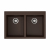 Кухонная мойка Omoikiri Bosen 80-2-DC Tetogranit/темный шоколад, 4993840