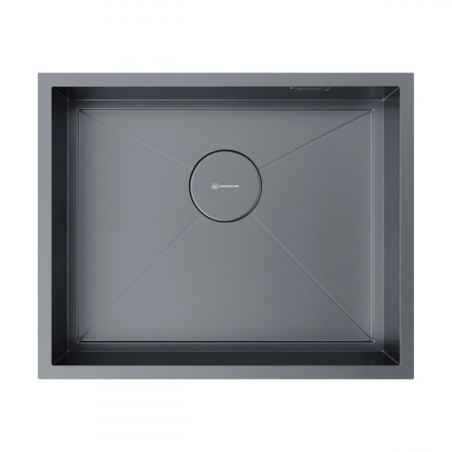 Кухонная мойка Omoikiri Kasen 54-16-INT-GM нерж. сталь/вороненая сталь, 4997061