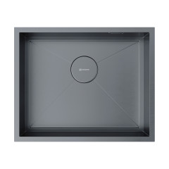 Кухонная мойка Omoikiri Kasen 54-16-INT-GM нерж. сталь/вороненая сталь, 4997061