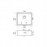 Кухонная мойка Omoikiri Kasen 54-16-INT-GM нерж. сталь/вороненая сталь, 4997061