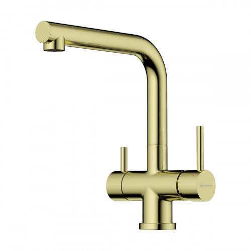 Смеситель для кухни Omoikiri Takamatsu-LG нерж. сталь/светлое золото, 4994477