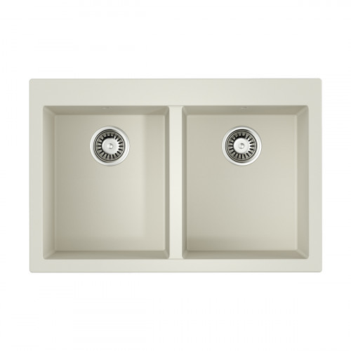 Кухонная мойка Omoikiri Bosen 80-2-WH Tetogranit/белый, 4993839