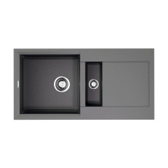 Кухонная мойка Omoikiri Sakaime 86-2-GR Tetogranit/leningrad grey, 4993560