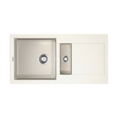 Кухонная мойка Omoikiri Sakaime 86-2-WH Tetogranit/белый, 4993129