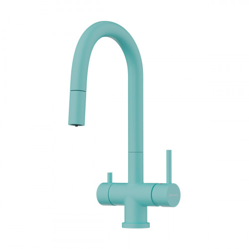 Смеситель для кухни Omoikiri Akita-S-AZ латунь/azur blue, 4994436