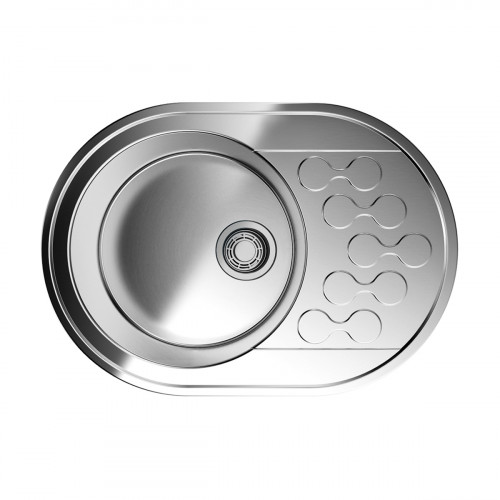 Кухонная мойка Omoikiri Kasumigaura 65-IN нерж. сталь/нержавеющая сталь, 4993727
