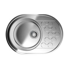 Кухонная мойка Omoikiri Kasumigaura 65-IN нерж. сталь/нержавеющая сталь, 4993727