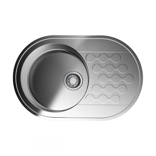 Кухонная мойка Omoikiri Kasumigaura 77-IN нерж. сталь/нержавеющая сталь, 4993728