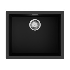 Кухонная мойка Omoikiri Yamakawa 55T-U/I-BL Tetogranit/черный, 4993428