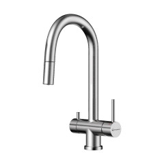 Смеситель для кухни Omoikiri Akita-S-BN латунь/нержавеющая сталь, 4994302