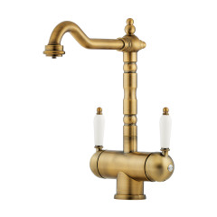 Смеситель для кухни Omoikiri Amagasaki-AB-022 латунь/античная латунь, 4994292