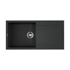Кухонная мойка Omoikiri Sakaime 100-BL Tetogranit/черный, 4993884