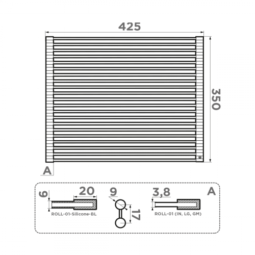 Ролл-мат Omoikiri ROLL-01-LG, 4997001