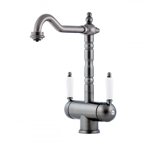 Смеситель для кухни Omoikiri Amagasaki-SI латунь/античное серебро, 4994045