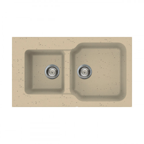 Кухонная мойка Omoikiri Maru 86-2-CH Tetogranit/шампань, 4993291