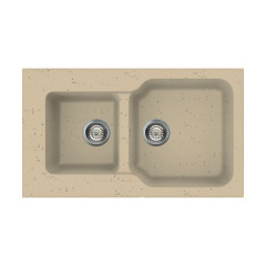 Кухонная мойка Omoikiri Maru 86-2-CH Tetogranit/шампань, 4993291