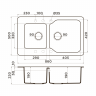 Кухонная мойка Omoikiri Maru 86-2-CH Tetogranit/шампань, 4993291
