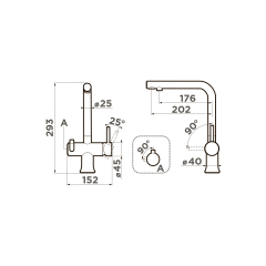 Смеситель для кухни Omoikiri Hotaru-IN-B латунь/нержавеющая сталь/голубой, 4994029