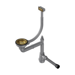 Арматура для одночашевых моек с прямоугольным переливом Omoikiri WK-1-AB022, 4956475