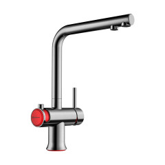 Смеситель для кухни Omoikiri Hotaru-IN-R латунь/нержавеющая сталь/красный, 4994026