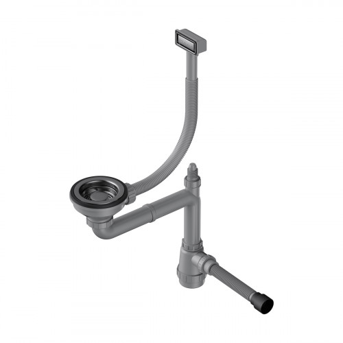 Арматура для одночашевых моек с прямоугольным переливом Omoikiri WK-1-GM, 4956483