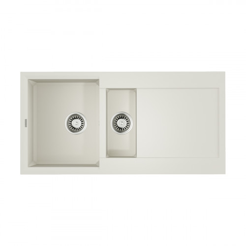 Кухонная мойка Omoikiri Sakaime 100-2-WH Tetogranit/белый, 4993895