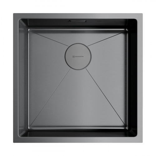 Кухонная мойка Omoikiri Taki 44-U/IF-GM нерж. сталь/вороненая сталь, 4973521