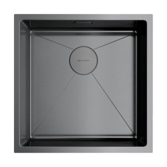 Кухонная мойка Omoikiri Taki 44-U/IF-GM нерж. сталь/вороненая сталь, 4973521