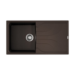 Кухонная мойка Omoikiri Yasugata 100-DC Tetogranit/темный шоколад, 4993848