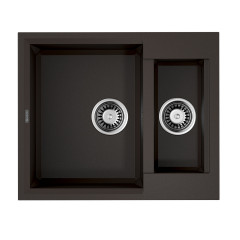 Кухонная мойка Omoikiri Sakaime 60-2-DC Tetogranit/темный шоколад, 4993912