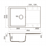Кухонная мойка Omoikiri Daisen 78-SA Artgranit/бежевый, 4993418