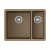 Кухонная мойка Omoikiri Kata 55-2-U-CA Artgranit/карамель, 4993385