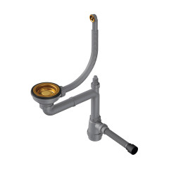 Арматура для одночашевых моек с круглым переливом Omoikiri WK-1-R-AB022, 4956487