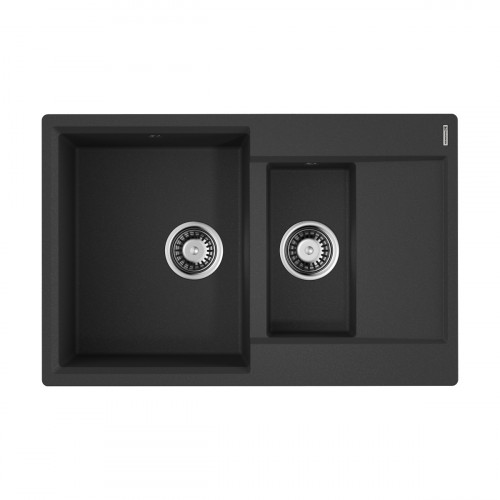 Кухонная мойка Omoikiri Daisen 78-2-BL Artgranit/черный, 4993334