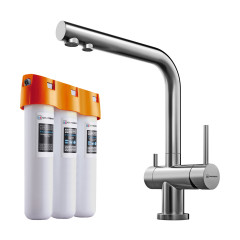 Комплект смеситель+фильтр Omoikiri Nagano-BN + Pure drop Lite, 4011.8028