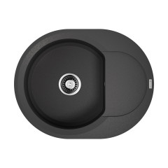 Кухонная мойка Omoikiri Sakaime 60E-BL Tetogranit/черный, 4993120