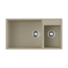 Кухонная мойка Omoikiri Tedori 85-2-U-BE Tetogranit/ваниль, 4993941