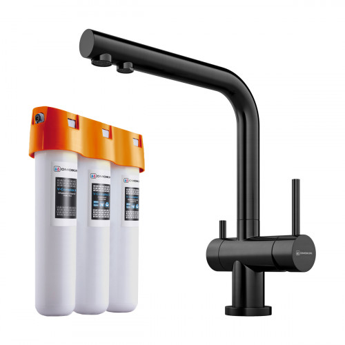 Комплект смеситель+фильтр Omoikiri Nagano-GM + Pure drop Lite, 4179.8028