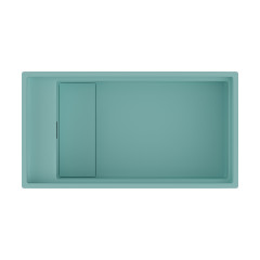 Кухонная мойка Omoikiri Kinaru Pro 86-U/I-AZ Artceramic/azur blue, 4993028