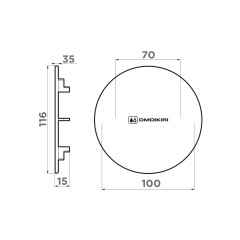 Декоративный элемент для корзинчатого вентиля Omoikiri DEC-GM , 4957091