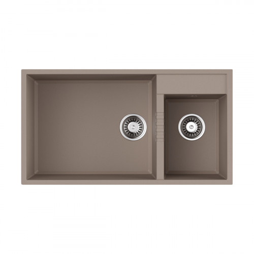 Кухонная мойка Omoikiri Tedori 85-2-U-EV Tetogranit/эверест, 4993946