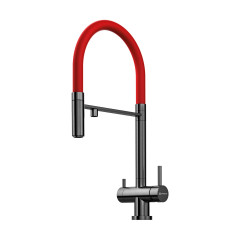 Смеситель для кухни Omoikiri Kanto-GM латунь/вороненая сталь, 4994013