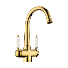 Смеситель для кухни Omoikiri Okinawa 2-G латунь/золото, 4994253