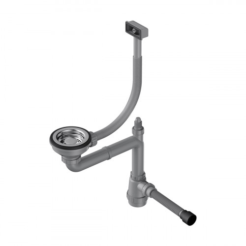 Арматура для одночашевых моек со скрытым прямоугольным переливом Omoikiri WK-1-S-IN, 4956490