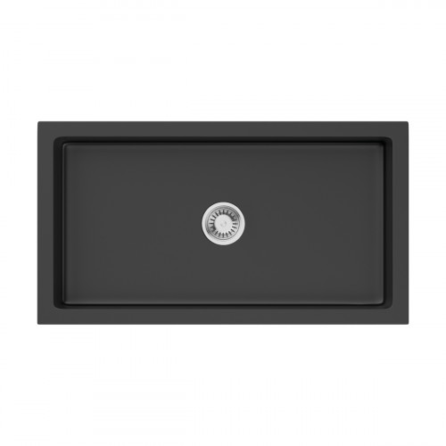 Кухонная мойка Omoikiri Mikura 83-BL Natceramic/черный, 4997081