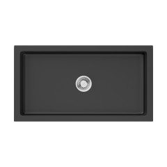 Кухонная мойка Omoikiri Mikura 83-BL Natceramic/черный, 4997081