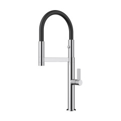 Смеситель для кухни Omoikiri Osaka-C-BL латунь/хром/черный, 4994333