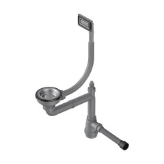 Арматура для одночашевых моек с универсальным прямоугольным переливом Omoikiri WK-1-UN-IN, 4956777