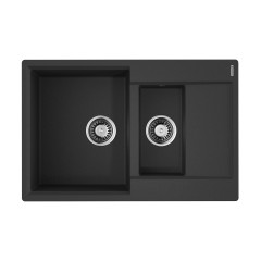 Кухонная мойка Omoikiri Daisen 78-2T-BL Tetogranit/черный, 4993535