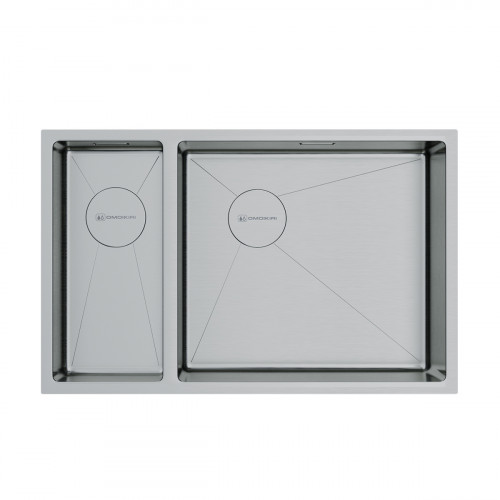 Кухонная мойка Omoikiri Taki 69-2-U/IF-R Side-IN нерж. сталь/нержавеющая сталь, 4993182